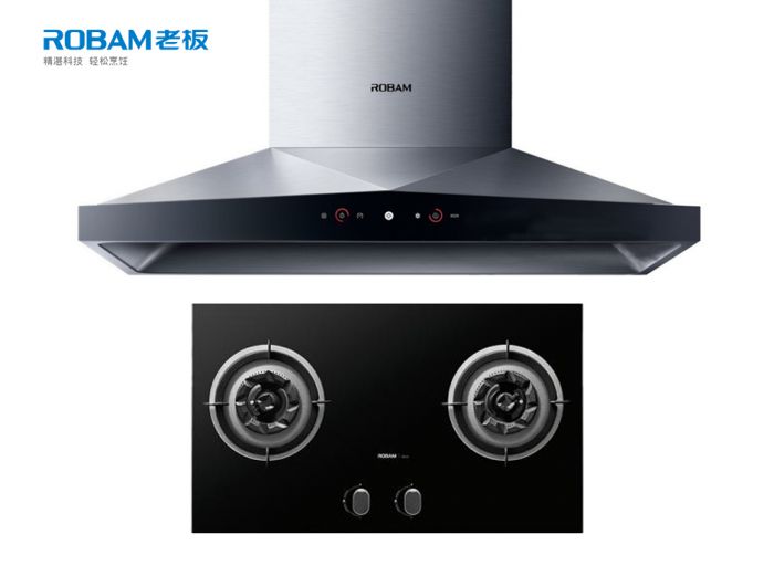 Robam/老板油煙機燃?xì)庠罹咛撞?煙灶組合 編號：SHZS001939